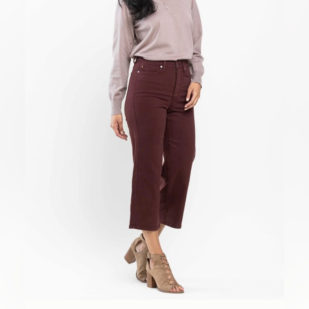 Judy Blue Tummy Control Oxblood